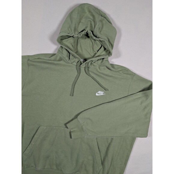 Nike Other - Nike Hoodie Mens XL Green Sportswear Club Fleece Pullover Sweatshirt BV2654-386